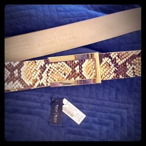 WHBM snake skin look belt